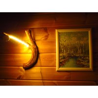 Wurzel-Wandlampe Aus Wacholder Mit Led von Scandinavicwoodworks