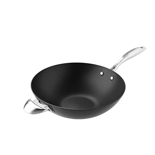 Scanpan 68303200 Wok mit Rost und Stäbchen - Pro IQ, 32 cm von Scanpan