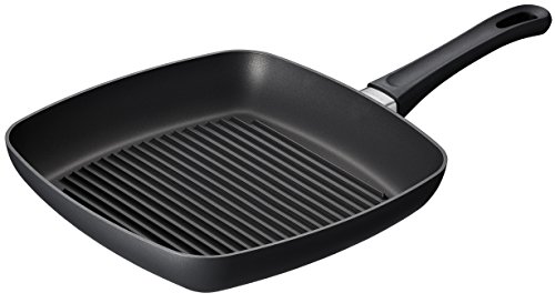 SCANPAN Classic Grillpfanne 27x27 cm | Stratanium+ Antihaftbeschichtung | Grill-Pfanne für Ceran-& Gasherde | Geriffelte Oberfläche für authentische Grillstreifen | Backofenfest | Non-stick Grill pan von SCANPAN