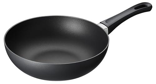 Scanpan Classic Mini-Wokpfanne 24 cm | Multifunktionale Pfanne | Stratanium+ Antihaftbeschichtung |Wok für Ceran- & Gasherde | Backofenfest | Non stick pan von Scanpan