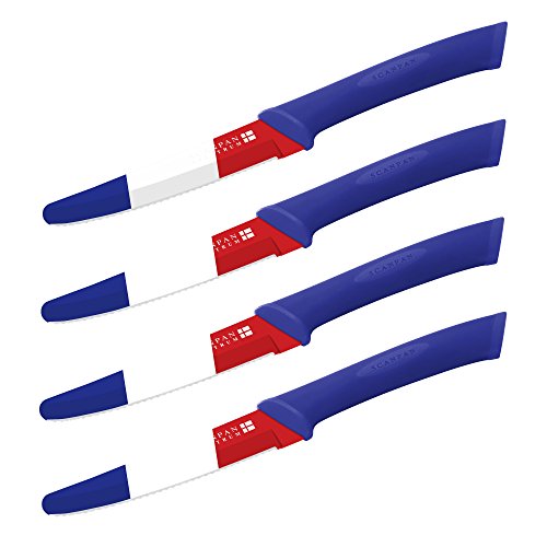 SCANPAN SC51000827 Set mit 4 Messern, Blau/Weiß/Rot von SCANPAN