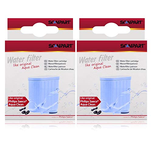 2 x Wasserfilter Scanpart für Saeco Xelsis Incanto Intelia Exprelia Pico Gran Baristo wie Aqua Clean von Scanpart