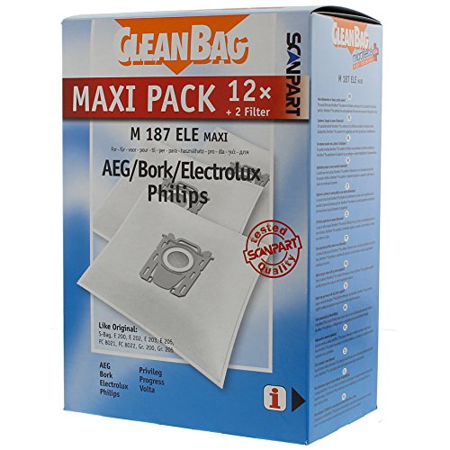 Scan Part 2687441187 Staubbeutel Maxipack kompatibel mit S-Bag, Fleece, NO von Scanpart