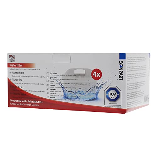 Scanpart Wasserfilterpatrone Alternativ kompatibel mit Maxtra Plus 4 St. von Scanpart