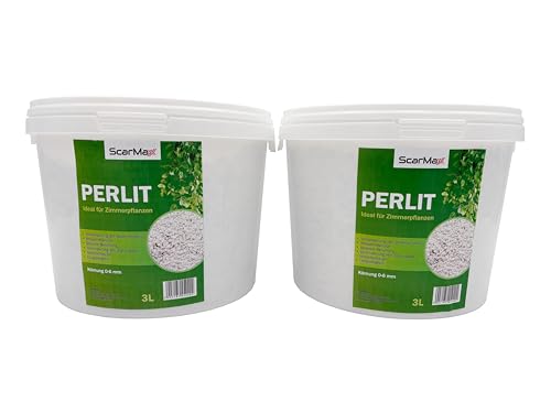 ScarMaxx - Perlite für Pflanzen 6L, Garten-Perlit Körnung 0-6 mm, Verbessert die Wasserdrainage, Expandierte Perlite, dient zur Wasserspeicherung, Bewurzelung oder Anzucht von ScarMaxx
