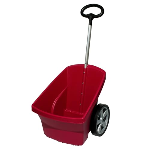 ScarMaxx - Schubkarre 2 Räder - Gartentrolley Kunststoff - Gartenwagen Transportwagen - Gartenkarre für Laub, Abfall - Belastbarkeit bis 50 kg, Fassungsvermögen 67 L - Lila von ScarMaxx