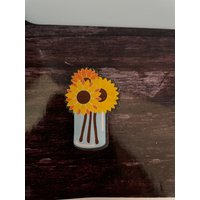 Sonnenblumen Vase Magnet von ScarletTulips