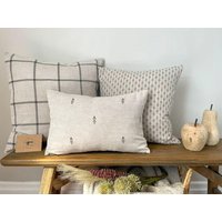 Anthrazit Kissenbezug 3 X Leinen Kissenhüllen von ScarlettMaeDesigns