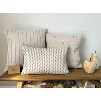 Anthrazit Kissen-Bundle 3 X Leinen Kissenhüllen von ScarlettMaeDesigns