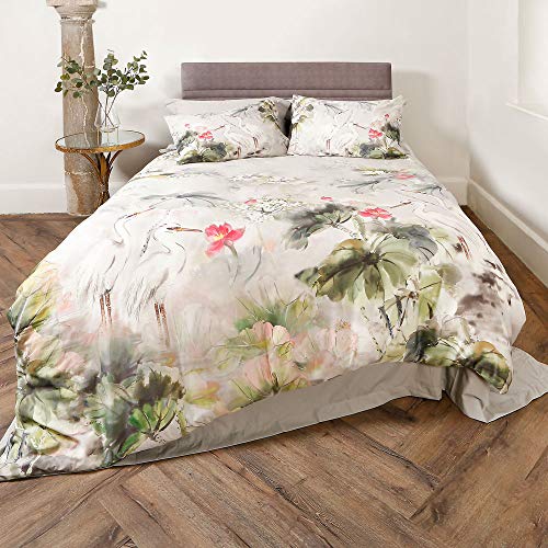 Scatterbox Bettbezug und 2 Kissenbezüge, 100% Baumwolle, grau, King, W230cm x L220cm (Duvet Cover), W50cm x L75cm (Pillow Case) von Scatterbox