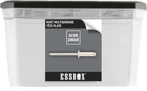 SCELL-IT, Box von 50 Placo Spyder-Knöcheln, Stahl auf Zinkbasis, M5x65, ÉP. 16-32, ohne 10 mm Bohrschrauben, Monokorps-Knöchel, ergonomische, kostbare Zweige für einfache Ausdehnung von Scell-it