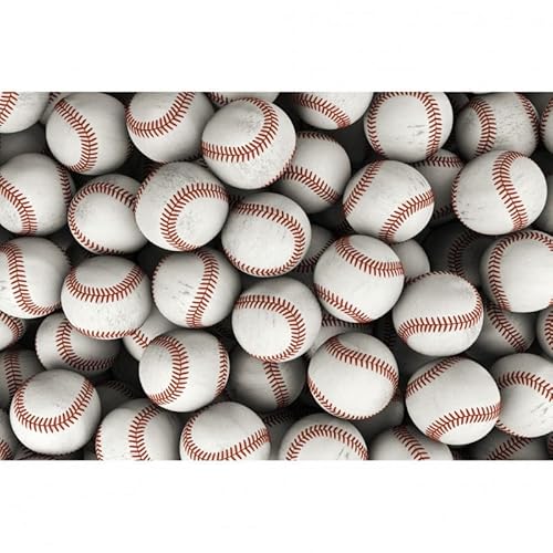 Scenolia Bild auf Leinwand Baseball 60 x 40 cm | Wanddeko | 100% von Scenolia