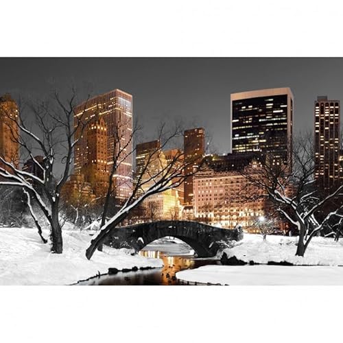 Scenolia Bild auf Leinwand Central Park Lights 60 x 40 cm | Wanddeko | 100% von Scenolia