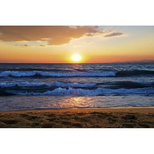 Scenolia Bild auf Leinwand SEA Sunset 60x40 cm | Wanddeko | 100% von Scenolia