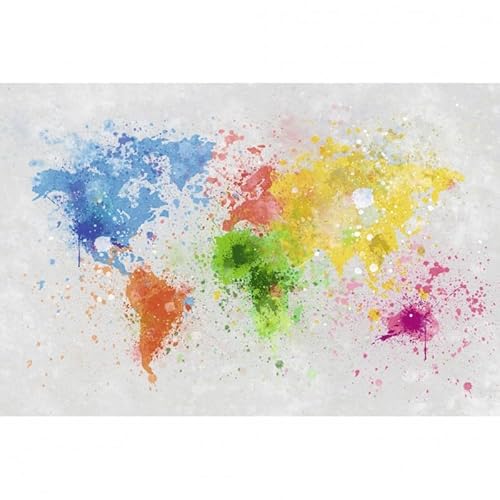 Scenolia Bild auf Leinwand Splash The World 60 x 40 cm | Wanddeko | 100% von Scenolia