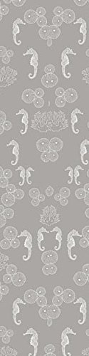 Scenolia Ethos Tapete HIPPOCAMPE grau 60x240 cm Wanddeko Deko Wand Dekoration Qualität von Scenolia