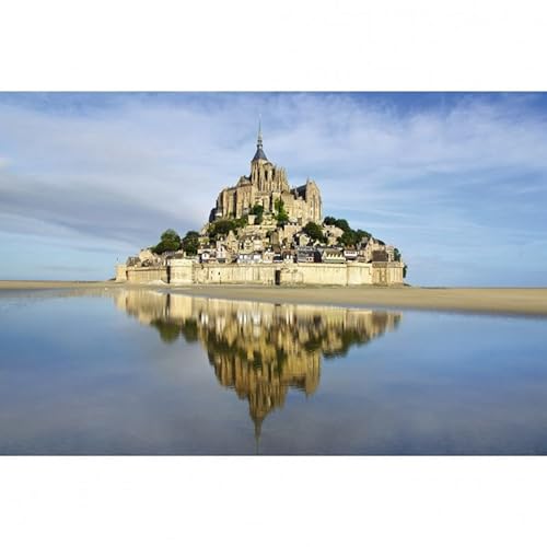 Scenolia Wandbild Acrylglas Baie des Monts Saint Michel 60 x 40 cm | Wandbild Qualität 100 von Scenolia