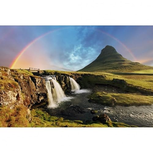 Scenolia Wandbild Acrylglas KIRKJUFELLSFOSS ISLANDE 60x40 cm | Wandbild Qualität | 100% Made in Frankreich von Scenolia