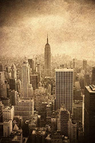 Scenolia Wandbild Acrylglas New York Brown 40 x 60 cm | Moderne Wanddekoration von Scenolia