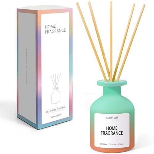 Duftstäbchen Raumduft 100 ml Diffuser mit ätherischen Ölen Fruchtig und Blumig - Natürlich, Langanhaltend, fur Raum, Zuhausem, Büro, Spa mit 6 Diffusor Stäbchen von Scent-Hi