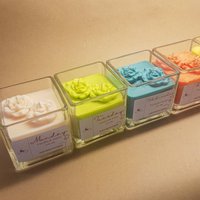 Rose On Top 30Cl Cubic Jar Sojawachs Duftkerzen " Ca. 200G Nt.wt | Jede Kerze Kommt Mit Einer Box von ScentU