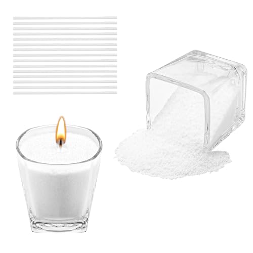 Scentoria Kerzensand 900g, Kerzensand mit Docht, Kerzenwachs Granulat mit 15 Dochte 10 cm, Wachsgranulat für Kerzen, Kerzen Sand, Kerzengranulat für die DIY Kerzenherstellung (Weiß) Scentoria Kerzensand 900g, Kerzensand mit Docht, Kerzenwachs Granulat mit 15 Dochte 10 cm, Wachsgranulat für Kerzen, Kerzen Sand, Kerzengranulat für die DIY Kerzenherstellung (Weiß) von Scentoria