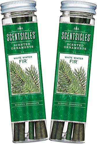 Scentsicles Duftstäbchen für Weihnachsbaum | 2er Set Duftstäbe | White Winter Fir | Tannenholz Duft | Dekoration Weihnachtsbaum | Raumduft ASIN: B00PH7BHCG von Scentsicles