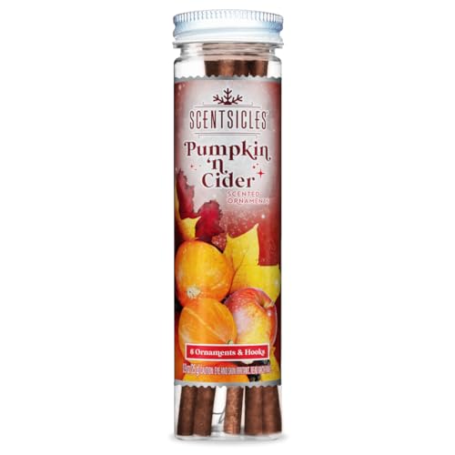 Scentsicles Raumduft für Dein Zuhause | Pumpkin & Cider Duftstäbchen (6X) | Duftstäbchen für Herbstlichen Duft Zuhause | Duftsticks mit Langer Duftdauer | Herbst Duftstäbchen für künstlichen Baum von Scentsicles