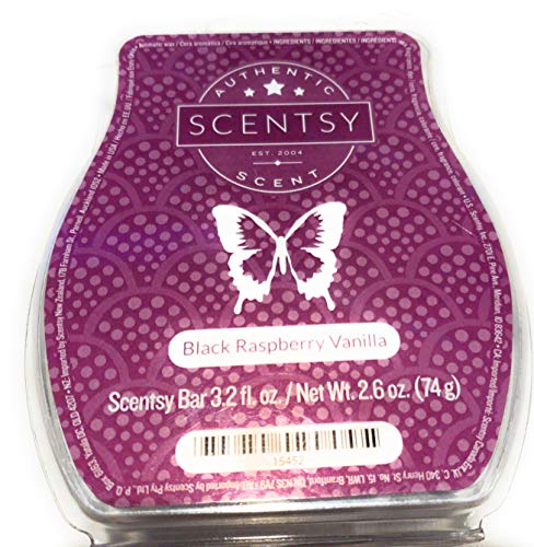 Scentsy Duftwachs für Duftkerzen, Duft: Black Raspberry Vanille, 100 g, 3 Stück 3.2 Oz von Scentsy