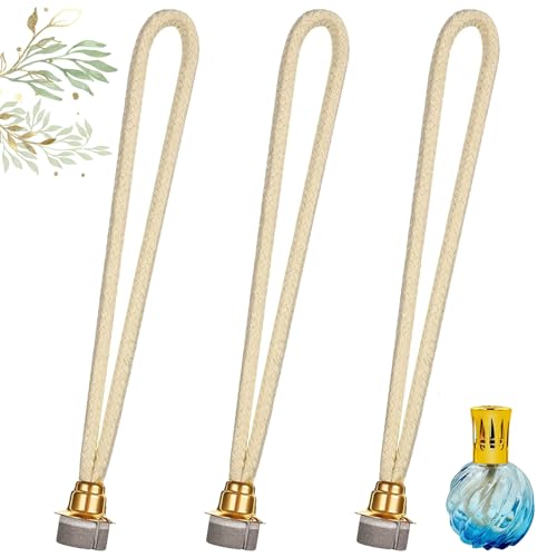 Scettar 3 Stück Docht, Dochte für Öllampe, Universelle Katalytische Lampenwicke für Aromatherapie Diffusoren, Duftlampe Docht mit Katalytischem Brenner, Öllampen-Ersatzdocht für Diffusor von Scettar