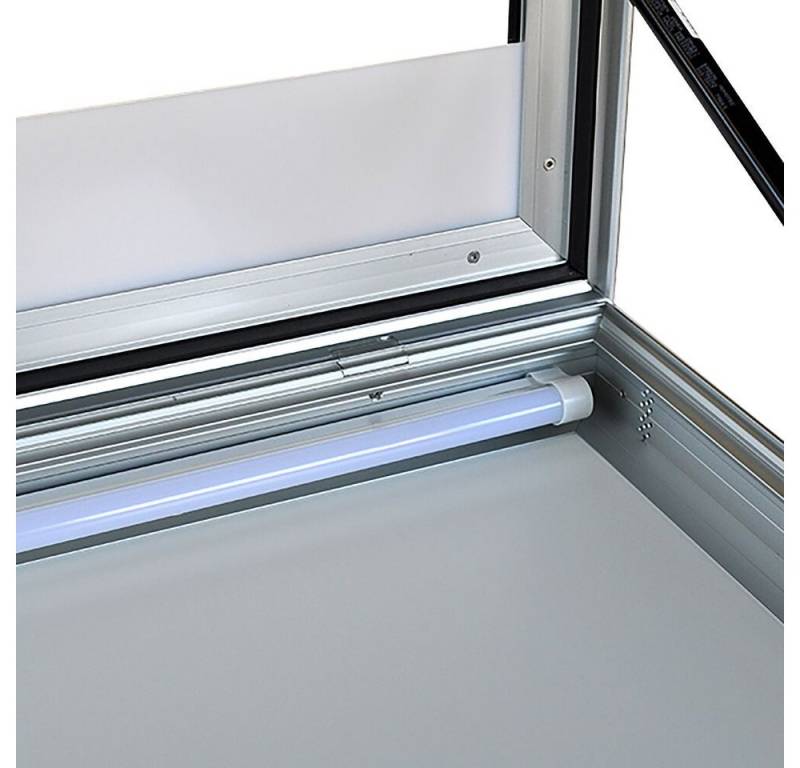 Schaar Design Stauraumvitrine Beleuchtung für Schaukasten Einfache Montage dank Gurtbändern und Clipverschlüssen von Schaar Design