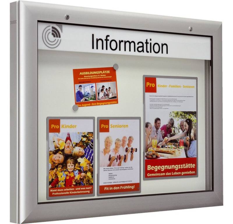 Schaar Design Stauraumvitrine Schaukasten S-Serie, Querformat Für den Innen- und Außenbereich geeignet von Schaar Design