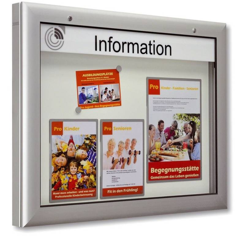 Schaar Design Stauraumvitrine Schaukasten Softline Für den Innen- und Außenbereich geeignet von Schaar Design