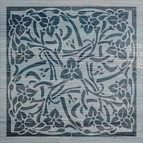 Schablone Jugendstil Bodenfliesen (44 cm x 44 cm) von Schablono