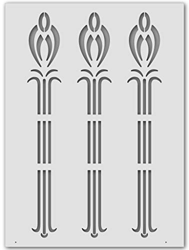 Wandschablone Jugendstil-Rispe (44 x 60 cm) von Schablono