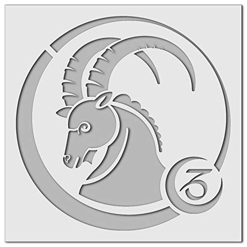 Wandschablone Sternzeichen Steinbock (21 x 21 cm) von Schablono