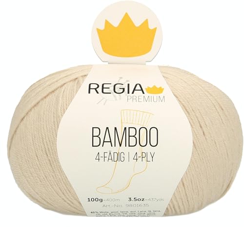 Schachenmayr Regia Bamboo, 100G natur Handstrickgarne von Regia