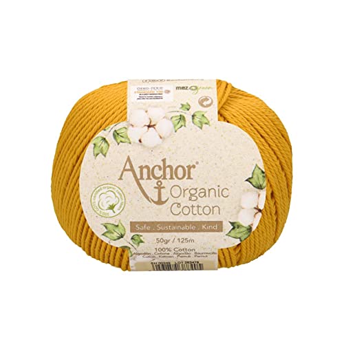 Anchor Organic Cotton 4-fädig ca. 125 m 00240 gold 50 g von Schachenmayr since 1822