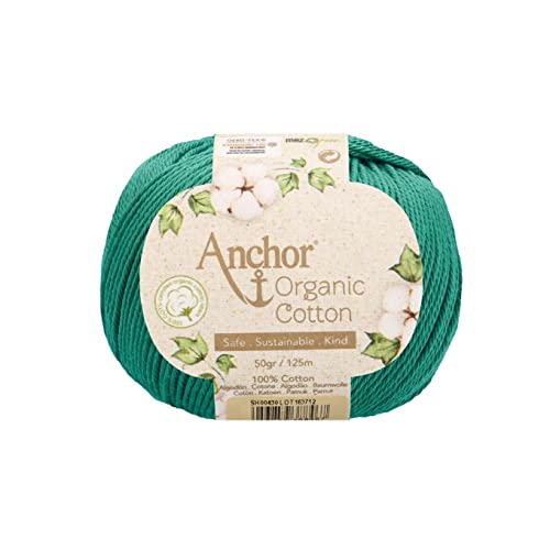 Anchor Organic Cotton 4-fädig ca. 125 m 00430 jade 50 g von Schachenmayr