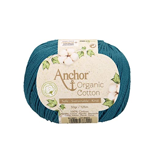 Anchor Organic Cotton 4-fädig ca. 125 m 00671 lagoon 50 g von Schachenmayr