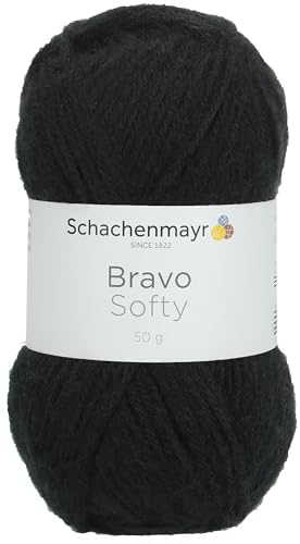 Mez 9807589-08226 Handstrickgarne, 100% Polyacryl, Schwarz, onesize von Schachenmayr since 1822