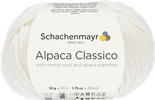 Schachenmayr Alpaca Classico, 50G wollweiß Handstrickgarne von Schachenmayr since 1822