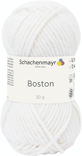 Schachenmayr Boston 9807412-00101 brillantweiß Handstrickgarn von Schachenmayr since 1822