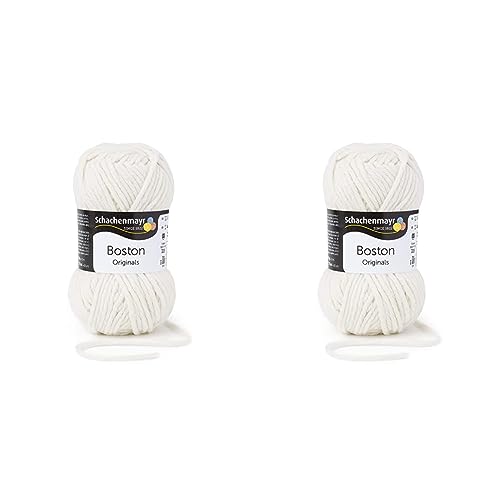 Schachenmayr Boston, 50G natur Handstrickgarne (Packung mit 2) von Schachenmayr since 1822