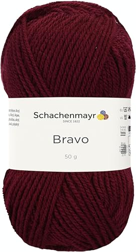 Schachenmayr Bravo 9801211-08045 brombeer Handstrickgarn, Häkelgarn 15 x 7 x 7 cm von Schachenmayr