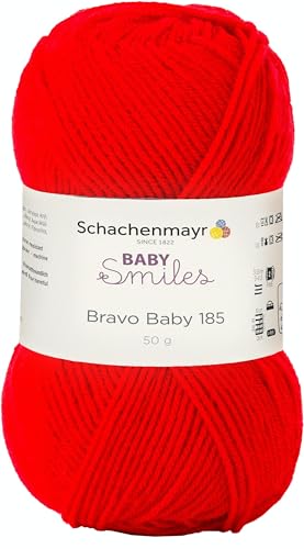 Schachenmayr Bravo Baby 185, 50G rot Handstrickgarne von Schachenmayr since 1822