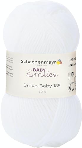 Schachenmayr Bravo Baby 185, 50G weiß Handstrickgarne von Schachenmayr since 1822