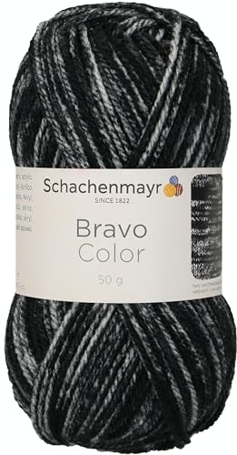 Schachenmayr Bravo Color, 50G Graphit Denim Handstrickgarne von Schachenmayr since 1822