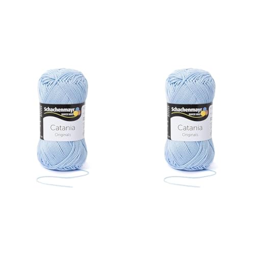 Schachenmayr Catania, 50G hellblau Handstrickgarne (Packung mit 2) von Schachenmayr since 1822