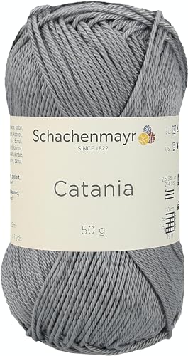 Schachenmayr Catania 9801210-00435 rauchgra Handstrickgarn, Häkelgarn, Baumwolle, rauchgrau von Schachenmayr since 1822
